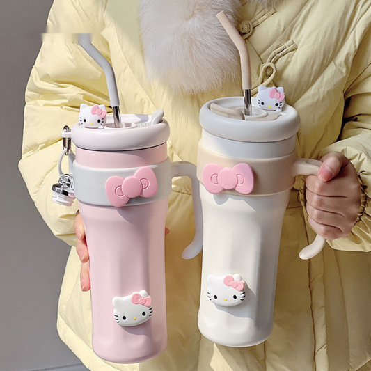 Solid Pastel Kitty Insulated Hydrator Tumbler
