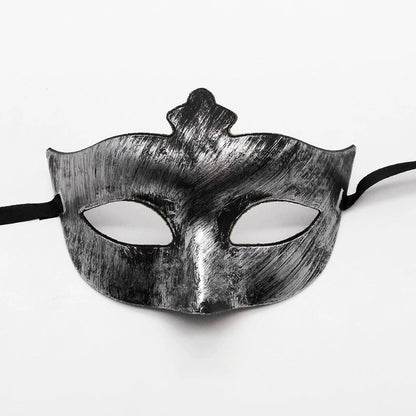 0207ba Halloween Ball Party Mask Retro Jazz Flat Head Mask Antique Half Face Mask Decoration for Men and Women