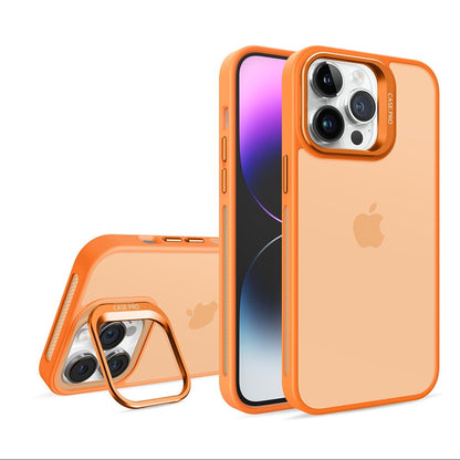 Frosted Lens Guard Bracket Case - iPhone