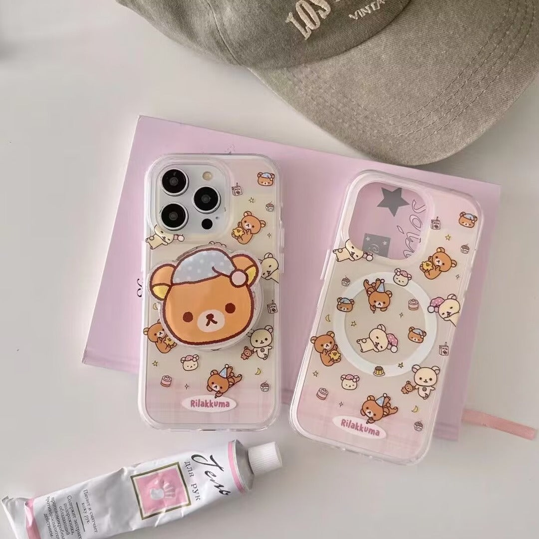 Cuddly Snooze Bear Magnetic Case