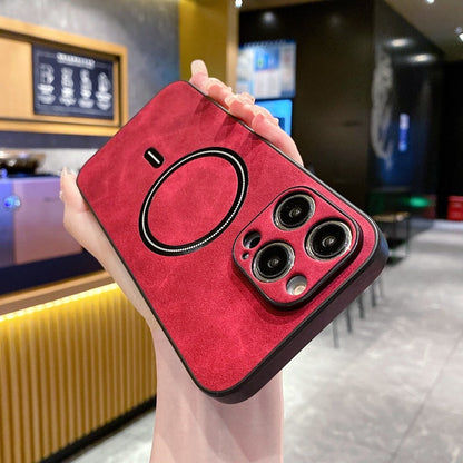 Deluxe Suede Leather Magsafe Case - iPhone