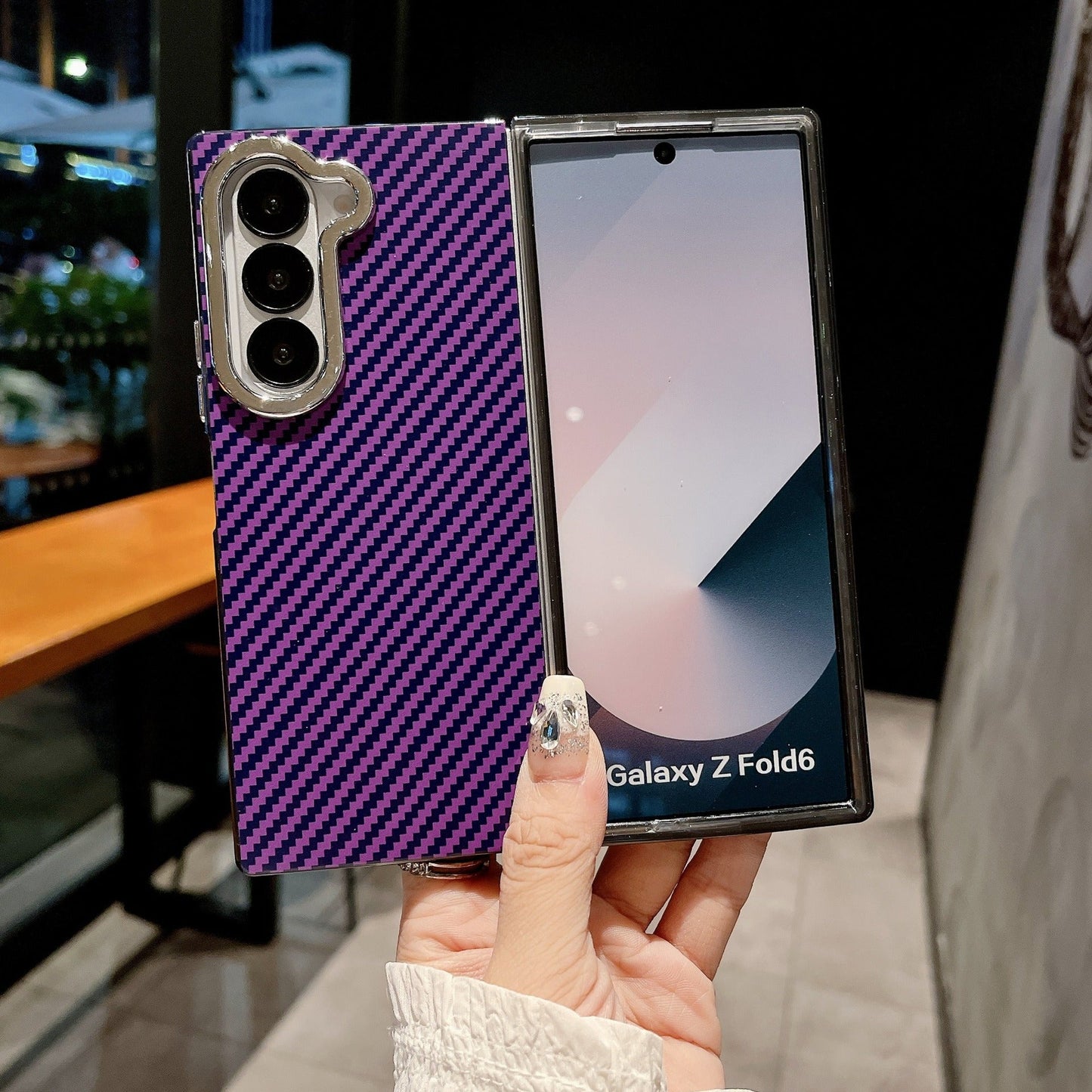 Galaxy Z Fold Series Elite Carbon Fibre Texture Case