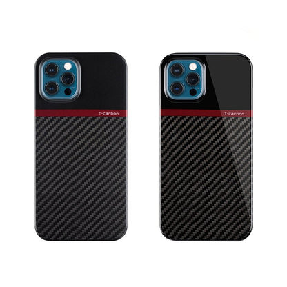 Elite Carbon Woven Stripe Pattern Case - iPhone