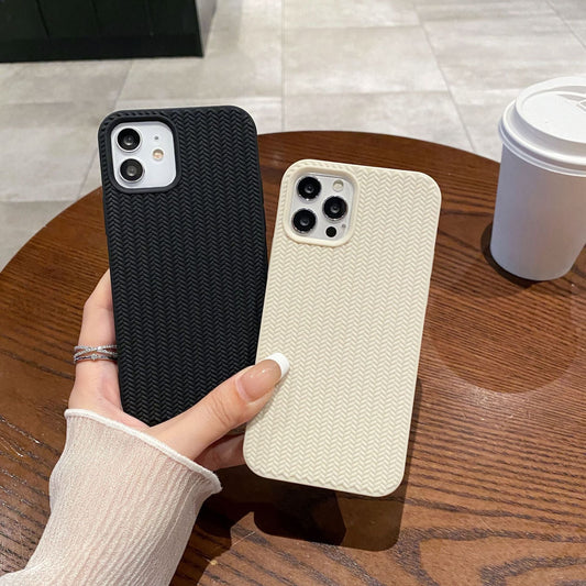 Vivid Woven Textured Stripes Case - iPhone