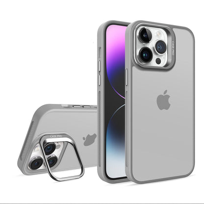 Frosted Lens Guard Bracket Case - iPhone