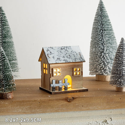 Winter Landscape Led Small House Desktop Decoration Christmas