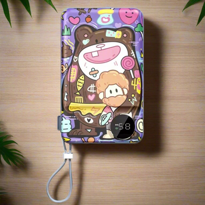 10,000mAh Cute Cartoon Magnetic Power Bank