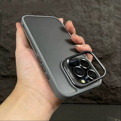 Frosted Lens Guard Bracket Case - iPhone