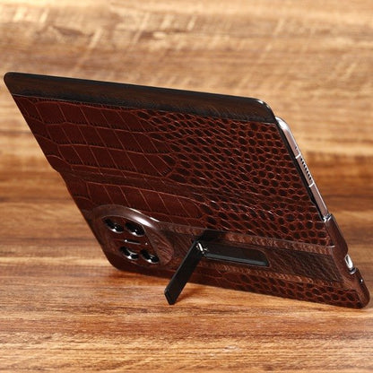 Croco Craft Genuine Leather Kickstand Case - Samsung