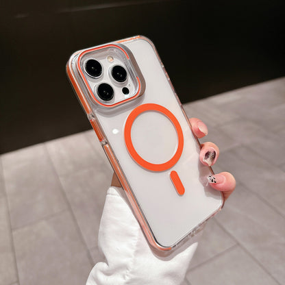 Transparent Dual Tone Lens Bracket Case - iPhone