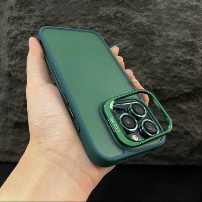 Frosted Lens Guard Bracket Case - iPhone