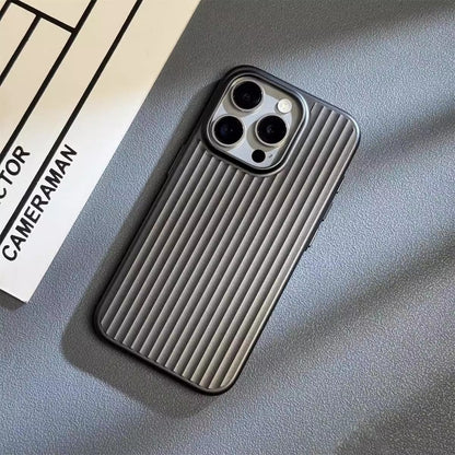 Ribbed Striped Hard Frosted Case - iPhone