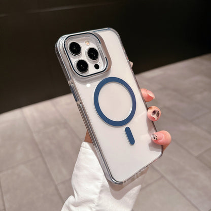 Transparent Dual Tone Lens Bracket Case - iPhone