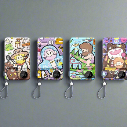 10,000mAh Cute Cartoon Magnetic Power Bank