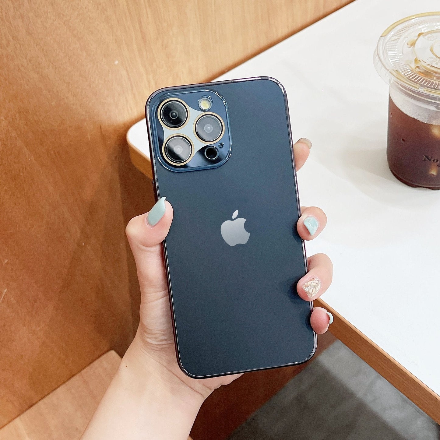 Electroplated Flywheel Spin Crystal Lens Case - iPhone