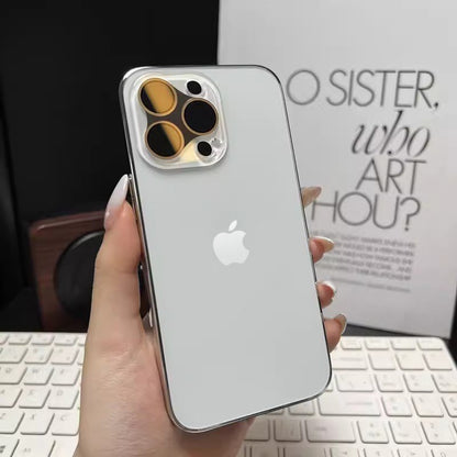 Electroplated Flywheel Spin Crystal Lens Case - iPhone