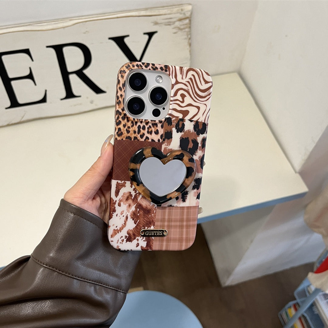 Checkered Love Leopard Case