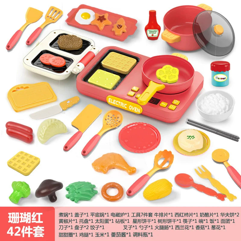 2307TA Kids Induction Cooker Cooking Steam Kitchen Cooking Toys