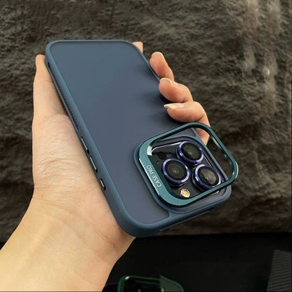 Frosted Lens Guard Bracket Case - iPhone