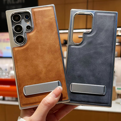 Premium Hidden Bracket  Leather  Cases - Samsung