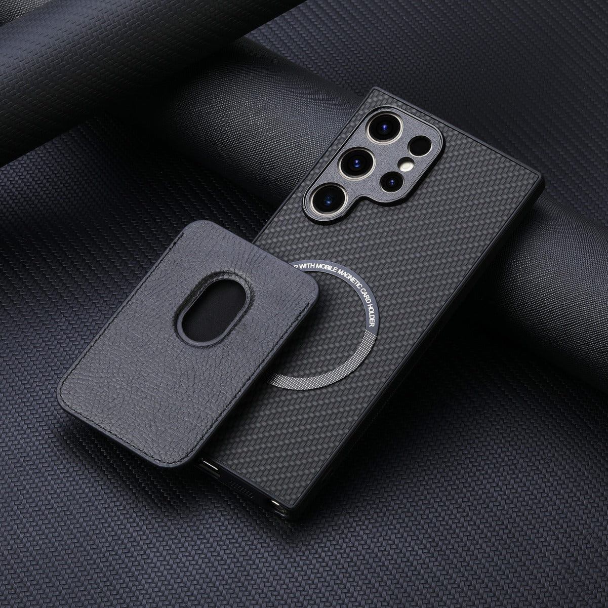 Stylish Craft Woven Pattern Magsafe Case - Samsung
