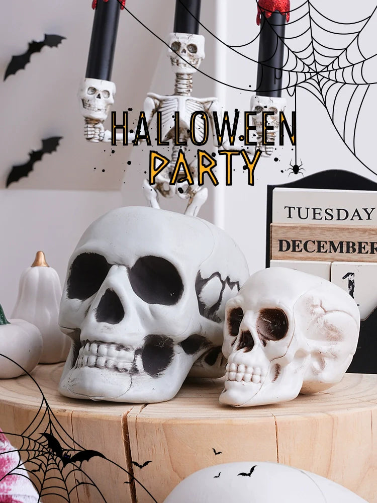 0709BA Halloween Dress up Pumpkin Decorative Jewelry Decoration Scene Layout Photo Props Horror Theme Skull Decoration