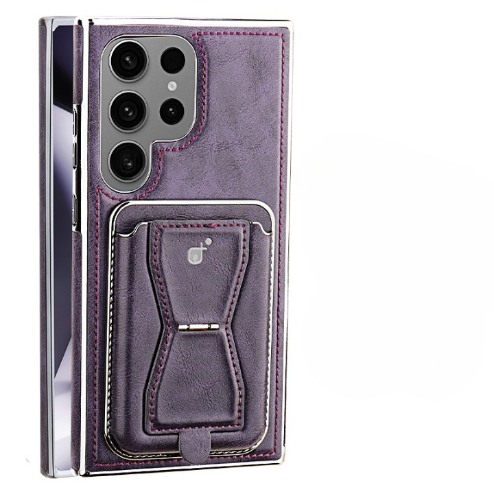 Leather Wallet Stand Phone Case - Samsung