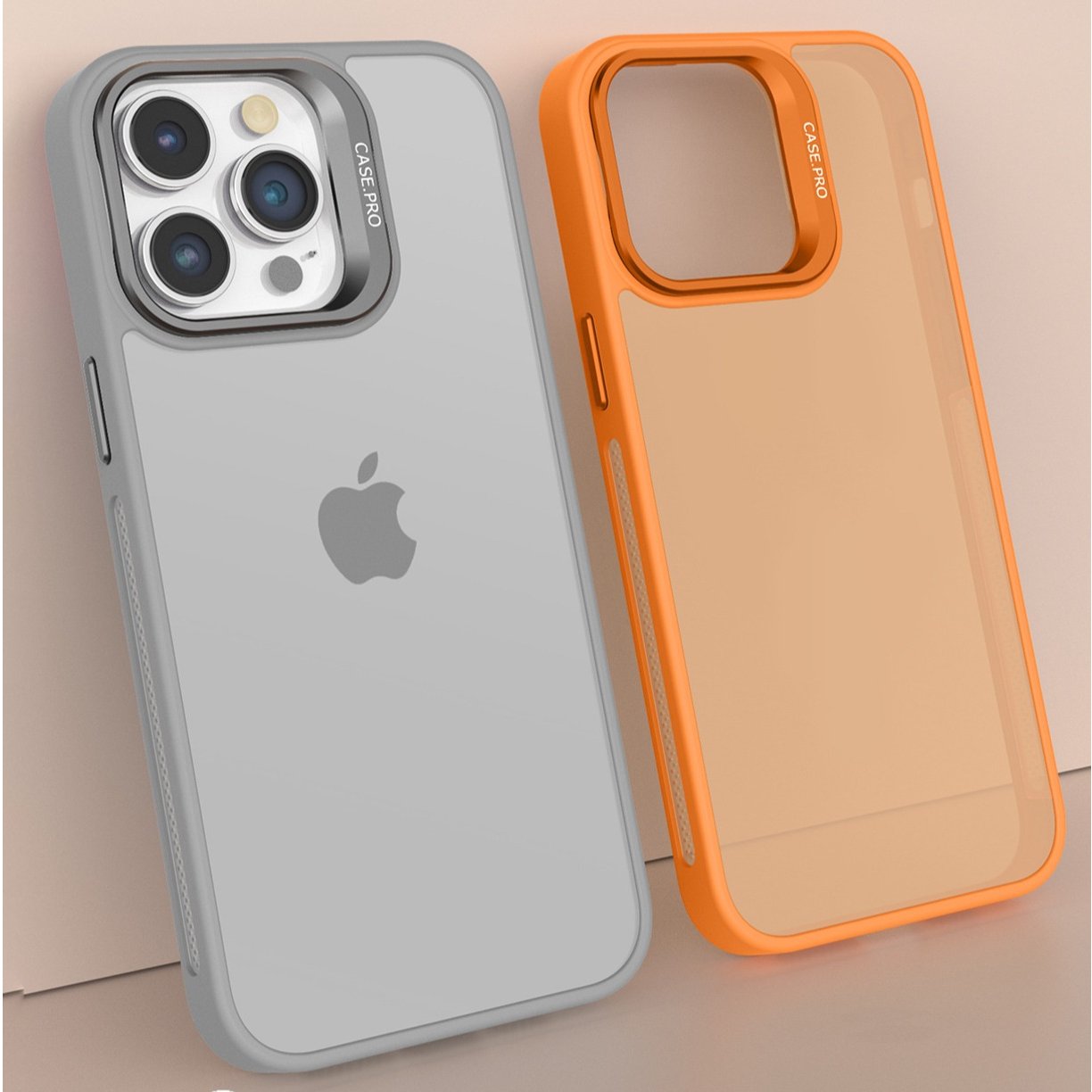 Frosted Lens Guard Bracket Case - iPhone