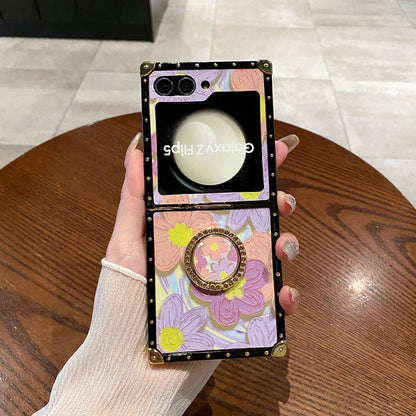 Colorful Oil Painting Flowers Pattern Case - Samsung