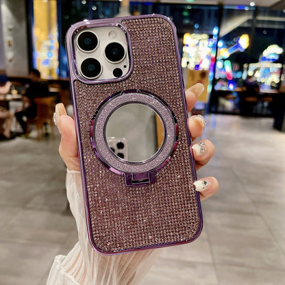 Glam Diamond Mirror Grip Case