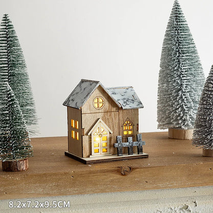 Winter Landscape Led Small House Desktop Decoration Christmas