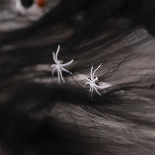 0709BA Halloween Decoration Props Haunted House Spider Silk Cotton Decoration Supplies Spider Web Bar Chamber Escape Scene Layout