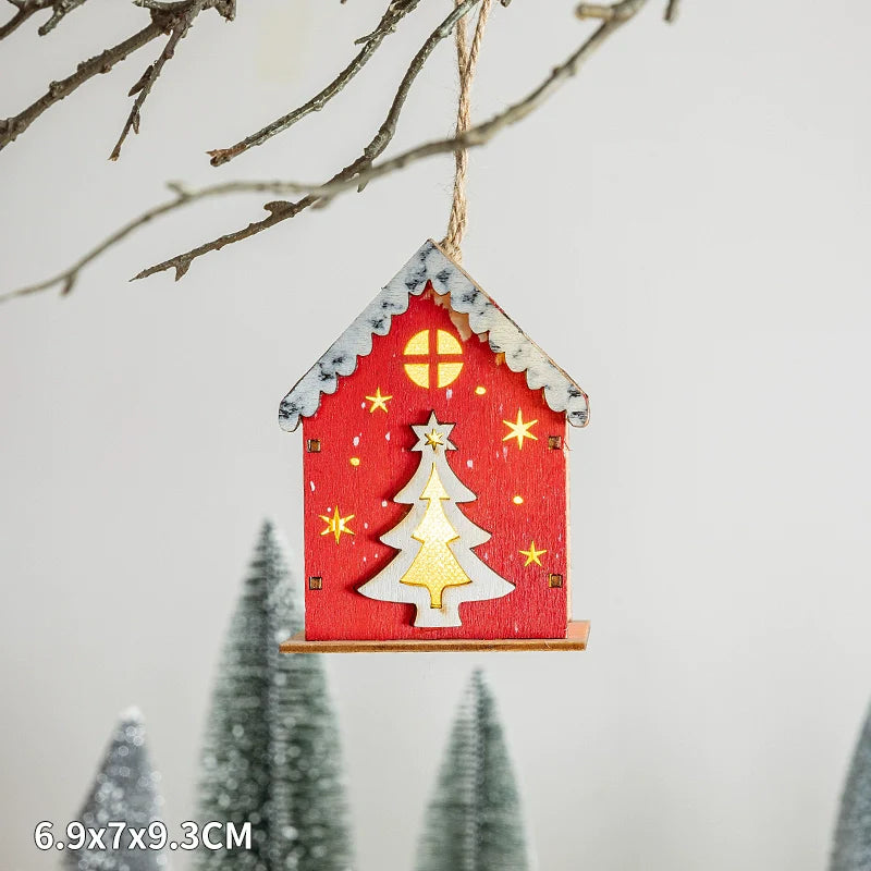 Winter Landscape Led Small House Desktop Decoration Christmas