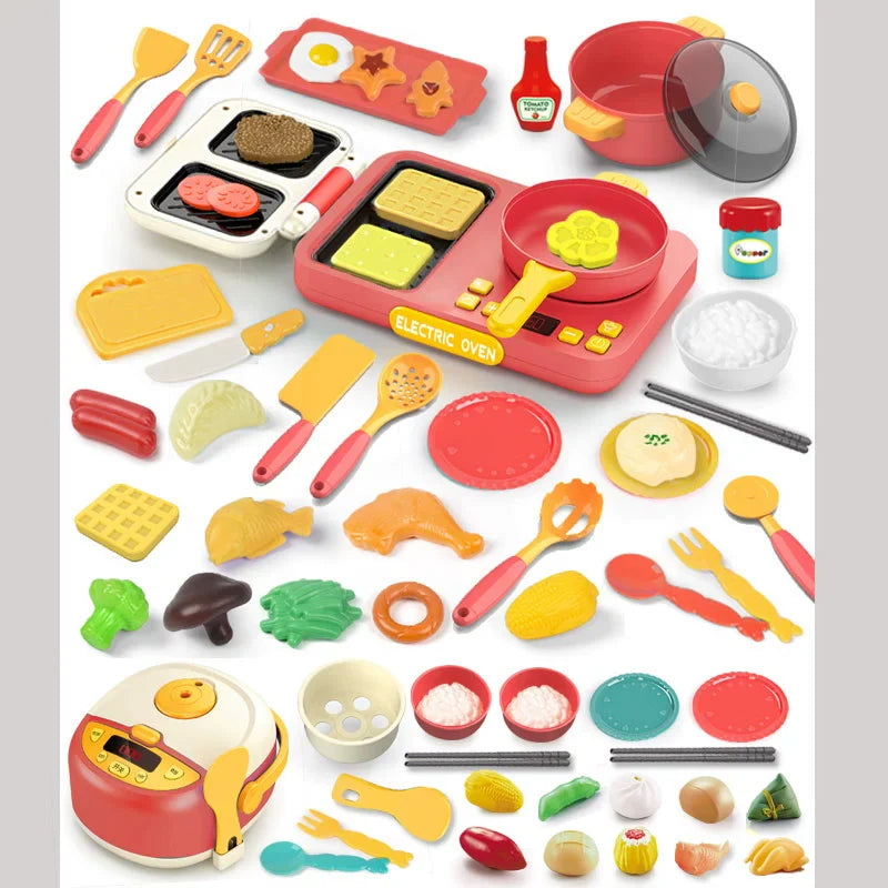 2307TA Kids Induction Cooker Cooking Steam Kitchen Cooking Toys