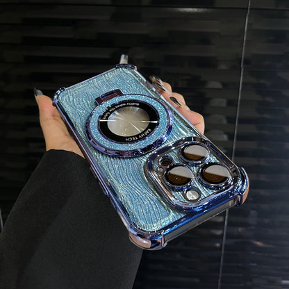 Infused Glittering Magnetic Stand Case - iPhone