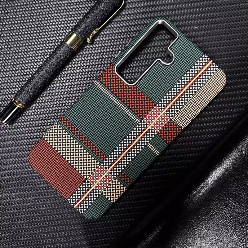 Luxury Matrix Armor Carbon Fiber Case - Samsung