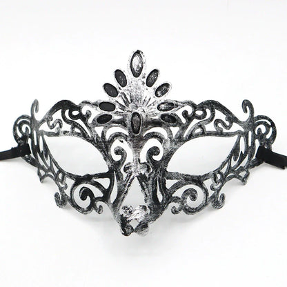 0207ba Halloween Ball Party Mask Retro Jazz Flat Head Mask Antique Half Face Mask Decoration for Men and Women