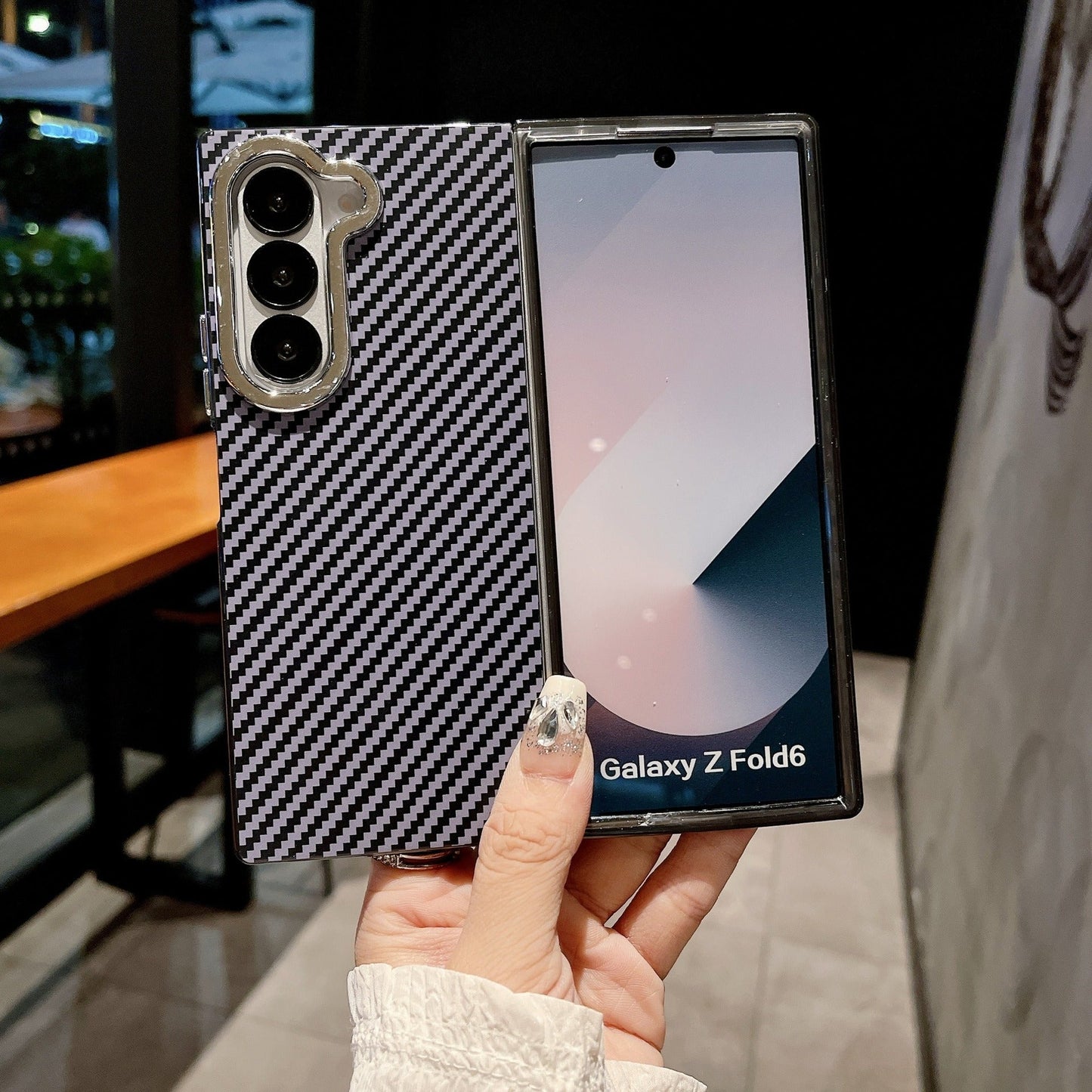 Galaxy Z Fold Series Elite Carbon Fibre Texture Case