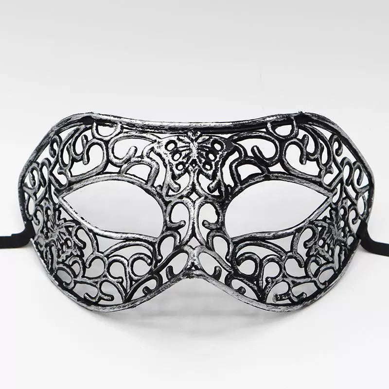 0207ba Halloween Ball Party Mask Retro Jazz Flat Head Mask Antique Half Face Mask Decoration for Men and Women