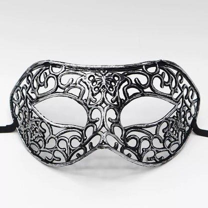 0207ba Halloween Ball Party Mask Retro Jazz Flat Head Mask Antique Half Face Mask Decoration for Men and Women