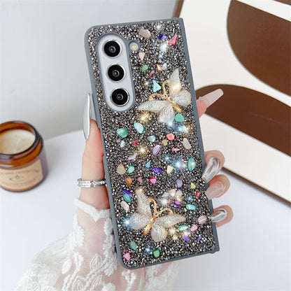 Diamond Stone Rainbow Butterfly Case