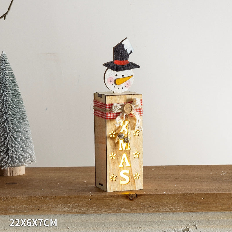 Winter Landscape Led Small House Desktop Decoration Christmas