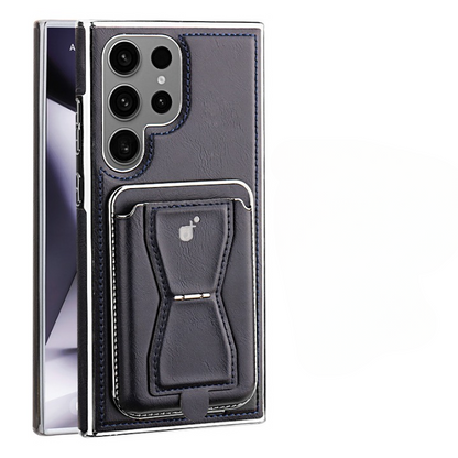 Leather Wallet Stand Phone Case - Samsung