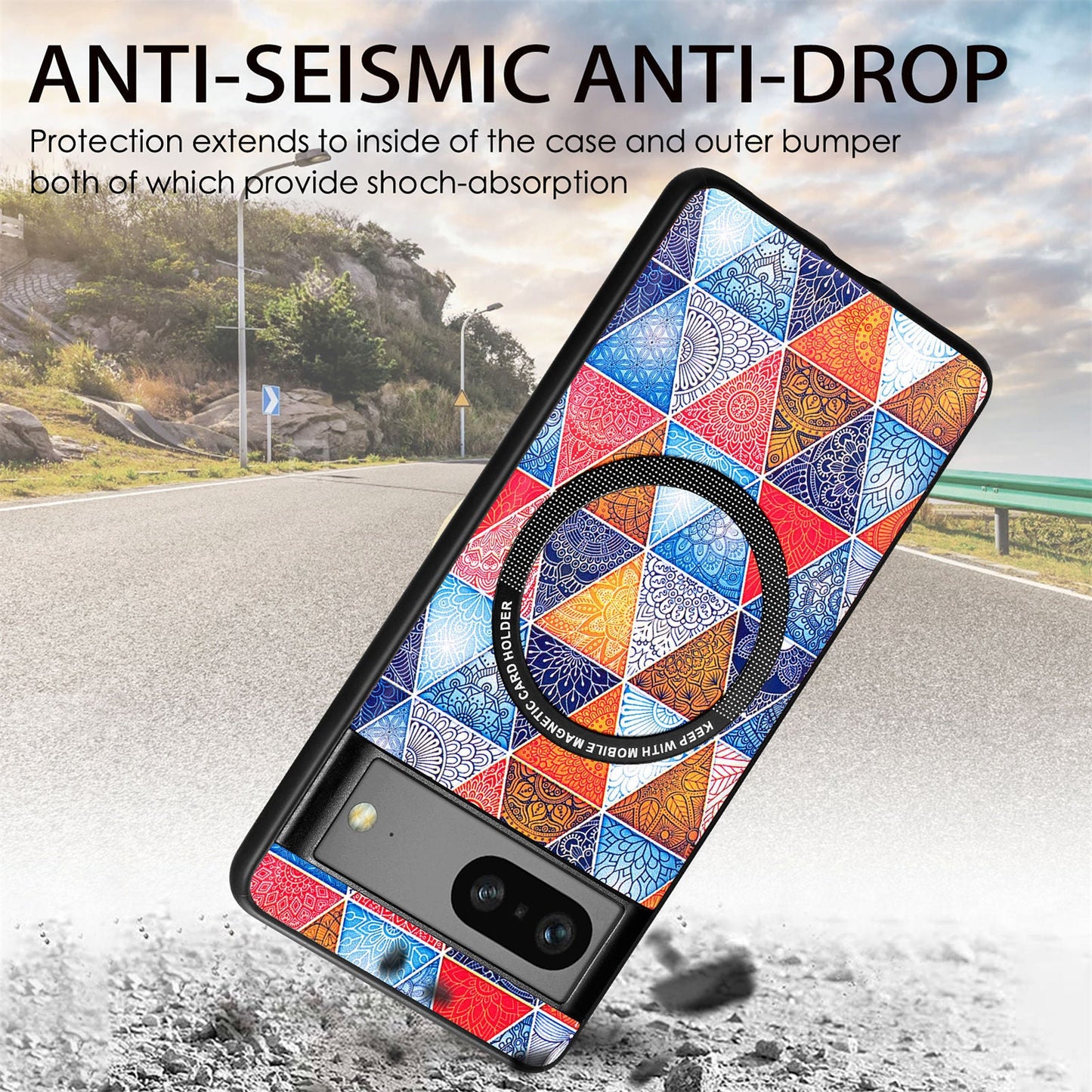 Geometric Full Coverage Magsafe Case - Google