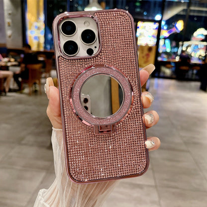 Glam Diamond Mirror Grip Case
