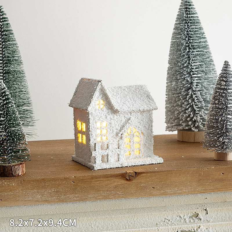 Winter Landscape Led Small House Desktop Decoration Christmas