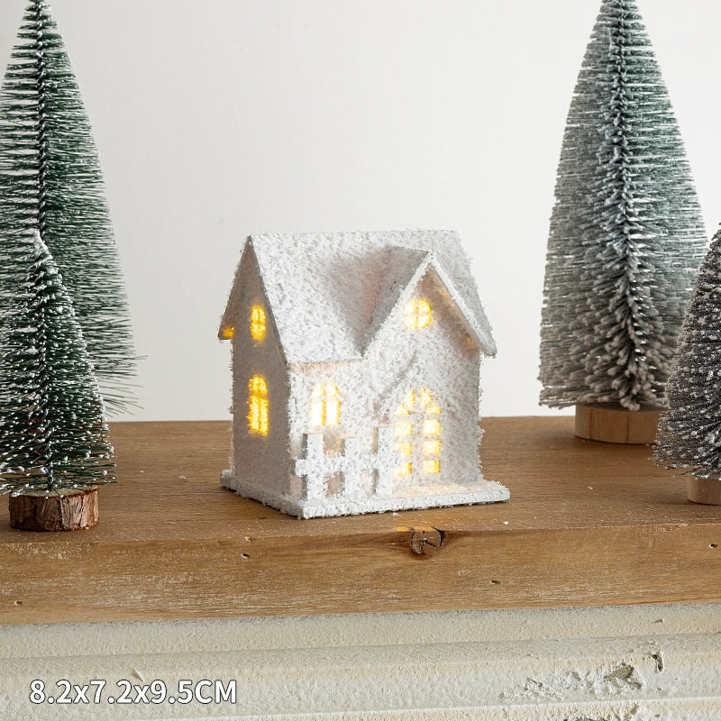 Winter Landscape Led Small House Desktop Decoration Christmas