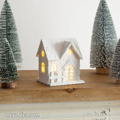 Winter Landscape Led Small House Desktop Decoration Christmas