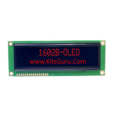 OLED character 16x2 Red 8-bit parallel interface 6800 3.3V