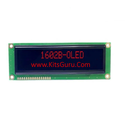 OLED character 16x2 Red 8-bit parallel interface 6800 3.3V